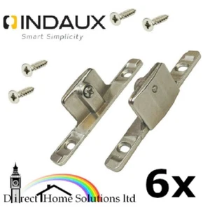 6 X Pair Of Genuine INDAUX Kitchen Drawer Front Fixing Brackets + Fixing Screws - Picture 1 of 12