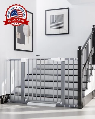 Puerta Para Bebés De 29,7 A 46 Pulgadas Para Escaleras, Fácil De Instalar НОВЫЕ США - Изображение 1 из 4