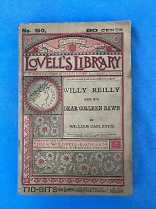 1883 Lovell's Library WILLY REILLY and His DEAR COLLEEN antikes Zellstoffromanbuch - Bild 1 von 12