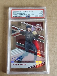 2020 Elite Extra Edition Prime Numbers B Die-Cut 19/40 Austin Martin PSA 9 MINT - Picture 1 of 2