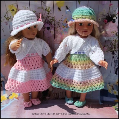 KNITTING PATTERN OG7 FOR 18" FASHION DOLL, FITS AMERICAN GIRL & OUR GENERATION
