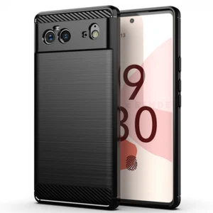 COQUE ETUI HOUSSE EN SILICONE ANTICHOC FIBRE DE CARBONE Pour GOOGLE PIXEL 6 PRO - Photo 1 sur 7