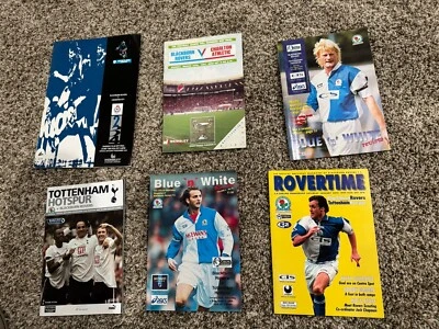 Set of 6 Blackburn Rovers soccer programs years 1987 - 2007 - Image 1 of 2