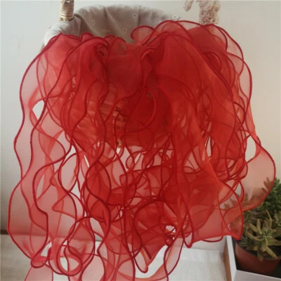 Ruffles Organza Edging Bias Edge Tulle Voile Trimming Mesh Ribbon 5 Meters Craft - Image 1 of 4