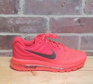 New Mens Nike Air Max 2017 Shoes Bright Crimson Black 849559-602 Size 9.5 - Picture 1 of 5