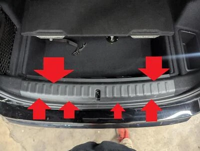 23 24 25 Cubierta del umbral de la carrocería trasera BMW X1; KUCX negro Foto 1 de 4