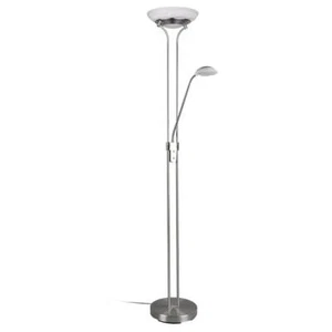 LED Standleuchte Stehlampe Fluter ORSON nickel dimmbar Lesearm 2-flammig Reality - Bild 1 von 3