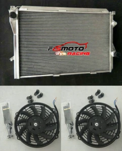 Aluminum Radiator +Fan For BMW E38 (528i,540i,740i,740IL,750IL, 850IL) 1994-1999 - Picture 1 of 7