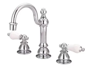 Water Creation 2-Handle High Arc Lavatory Faucet Chrome F2-0012-01 NIB - Picture 1 of 3