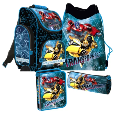 Transformers 4 Teile SCHULRANZEN Set Ranzen TORNISTER Schultasche Federmappe neu
