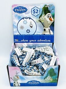 Disney Frozen 100 CT Box Trrtlz Olaf Stretch Bracelets Party Store Counter Gift