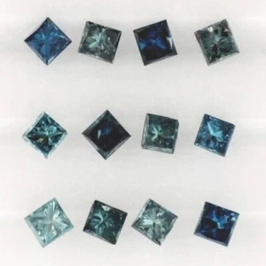 DIAMANTE AZUL 1,75 MM CORTE PRINCESA TODO NATURAL VENDIDO POR PIEDRA F-2855 - Imagen 1 de 1