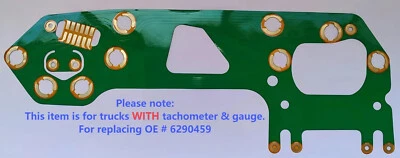 PCB Circuit Board for 67-72 Chevy/GMC C10 Truck w/ Tach & Gauge See Description Foto 1 de 4