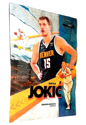 NIKOLA JOKIC rare poster DENVER NUGGETS basketball 2023 photo SI Kids Cover