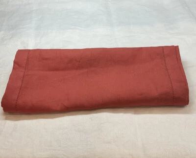 Pottery Barn Linen Hemstitch Saffron Table Runner 16” x 108” NWOT - Image 1 of 3