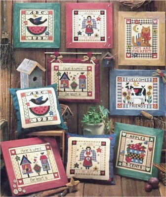 Cross Stitch Country Pleasures Designs For 11 Count Dimensions Vintage Pattern - image 1 of 2