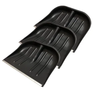 3 Schneeschaufel Schiebekante Aluprofil  o. Stiel Schneeschieber Schwarz 45x35cm - Bild 1 von 4