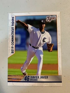 Xavier Javier 2019 Connecticut Tigers Team Card - Picture 1 of 1