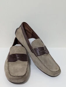 Zapatos sin cordones informales de gamuza Born Andes de cuero beige/marrón para hombre talla 11,5 - Imagen 1 de 10