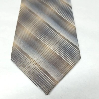 Corbata John Ashford 3.5" Ancho 100% Poliéster Corbata 3"x58 Rayas Diagonales" Foto 1 de 4