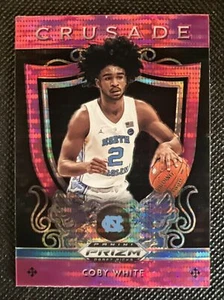 2019-20 Panini Prizm Draft Picks Prizms Pink Pulsar #61 Coby White - Picture 1 of 2