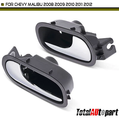 2x Manija de puerta interior marrón y cromada para Chevrolet Malibu 2008-2012 lateral trasero Foto 1 de 4