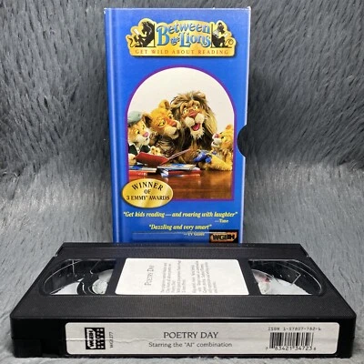 Between the Lions Poetry Day VHS Tape Reading Vocabulary Spelling Learning - Image 1 of 4
