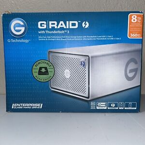 G-Technology G-RAID 8TB 2x4TB 2 Bay Thunderbolt 3 RAID Array 0G05748-1