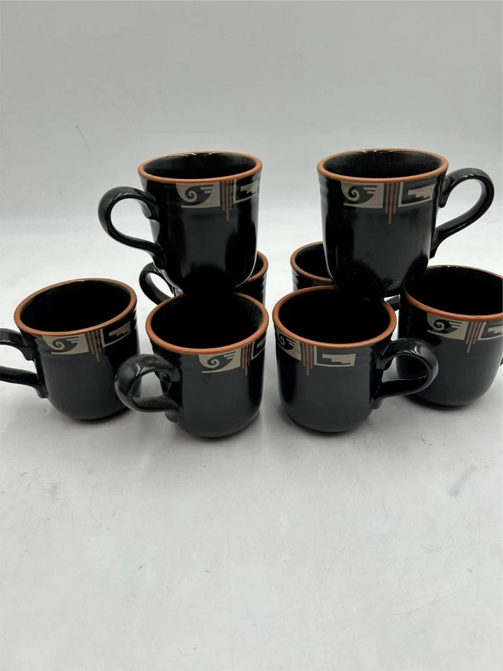 8) TAZAS DE CAFÉ NORITAKE DESERT FIRE EN MUY BUENA CONDICIÓN Foto 1 de 4