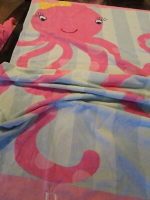 Toalla de playa Pottery Barn Kids pulpo rosa mono Rory nueva con etiqueta Foto 1 de 3