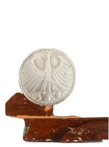 1951 D GERMANY Vintage Winged Eagle OLD German Large 5 Mark Silver Coin i91130 - Picture 1 of 5