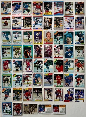 NHL Ice Hockey Cards Topps Score 1970s to 2000s Lot of 60 Gretzky Lemieux Hull - Image 1 of 4