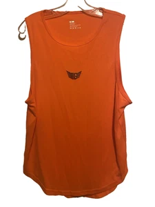 Unbranded Men's Workout Tank Top size Large Orange polyester NWOT - Picture 1 of 3