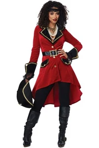 Disfraz California Alta Mar Heroína Adulto Mujer Pirata Halloween Traje 01429 - Imagen 1 de 3