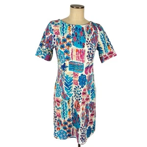 Aryeh Tropical T-Shirt Stampa Colorata Abito Cambio Casual Taglia S Disegnato in USA - Foto 1 di 8