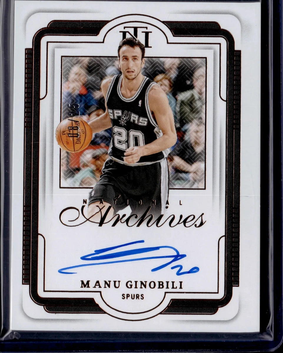 Panini Manu Ginobili Basketball Autographed Sports Trading Cards