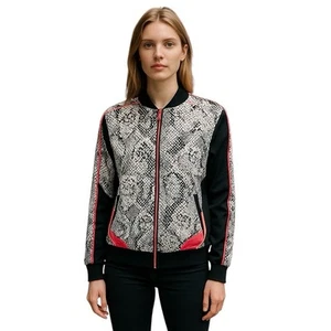 Tail Golf Jacket Women's Full Zip Animal Print L Athleisure Athletic Preppy - Picture 1 of 11