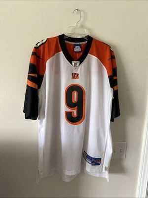 Camiseta deportiva para hombre Reebok Cincinnati Bengals Carson Palmer #9 talla XL - blanca Foto 1 de 4