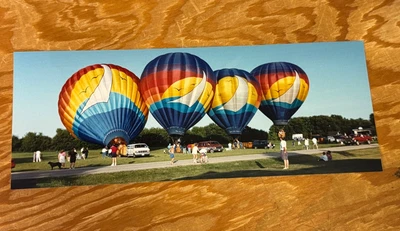 TOKEN CREEK BALLOONS INC ~ Madison Wisconsin Hot Air Balloon Real 14"x5" Photo - Image 1 of 4