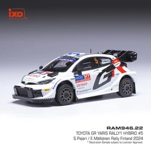 Toyota GR Yaris Rally1 Hybrid #5 Rallye Finlande 2024 S. Pajari 1/43 IXO RAM946 - Imagen 1 de 2