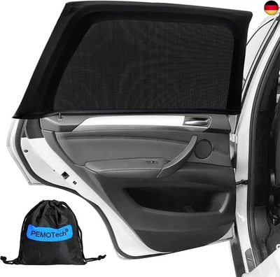 BESUCHE DEN PEMOTECH-STORE PEMOTech Sonnenschutz Auto Baby,(2-Stück)ZERTIFIZIERTER UV-Schutz,[2025