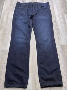 Paige Jeans Mens 32 Indigo Blue Federal Slim Straight Stretch Preppy Dark Wash - Picture 1 of 14