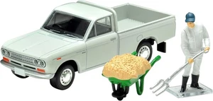Tomica Limited Vintage 1/64 LV-195c Datsun Truck 1300 Deluxe with white figure 3 - Picture 1 of 7