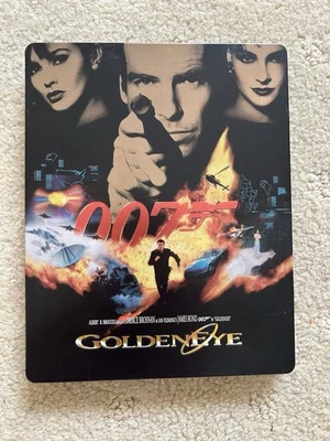 Goldeneye 007 James Bond UK Reg Free Blu Ray Steelbook Ultra Rare VGC - image 1 of 4