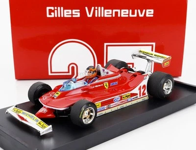 MODELLINO AUTO STATICO BRUMM FERRARI F1 312T4 FIGURE VILLENEUVE USA GP 1979 1/43 - Immagine 1 di 4