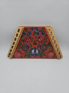 Vintage Russische Schoßharfe 15 Saiten Handbemalt Blumen - Bild 1 von 9