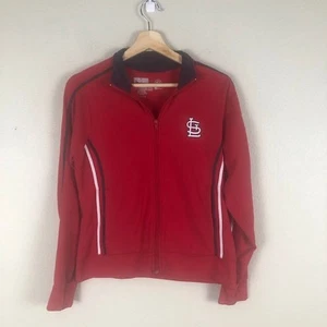 St Louis Cardinals Jacket Boy Medium Red MLB Logo Zip Up Baseball Sportswear - Picture 1 of 12