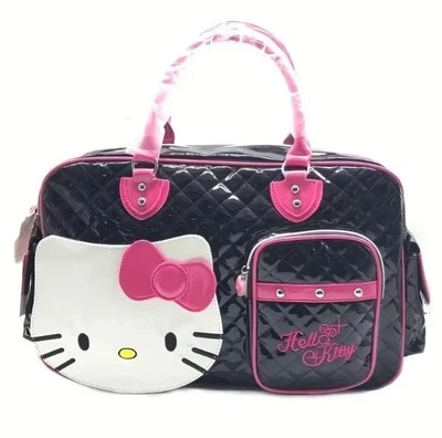 黑色全新 Hello Kitty Sanrio 女式单肩包斜挎包旅行包  — 第 1/2 张图片