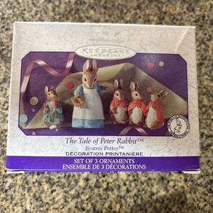 Hallmark Keepsake The Tale of Peter Rabbit Beatrix Potter Ornaments 1999 - Picture 1 of 4