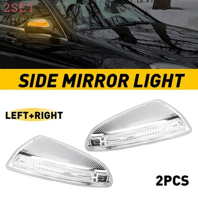Juego de 2 luces intermitentes de espejo de puerta para Mercedes Benz C250 C300 C350 C63 2008-14 Foto 1 de 4